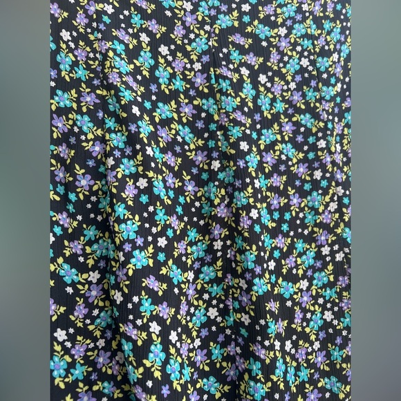 Dressbarn Size 22 Floral Chiffon Maxi Skirt Made in USA Lightweight - Picture 8 of 10